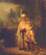 REMBRANDT Harmenszoon van Rijn Davids Abschied von Jonathan oil painting on canvas